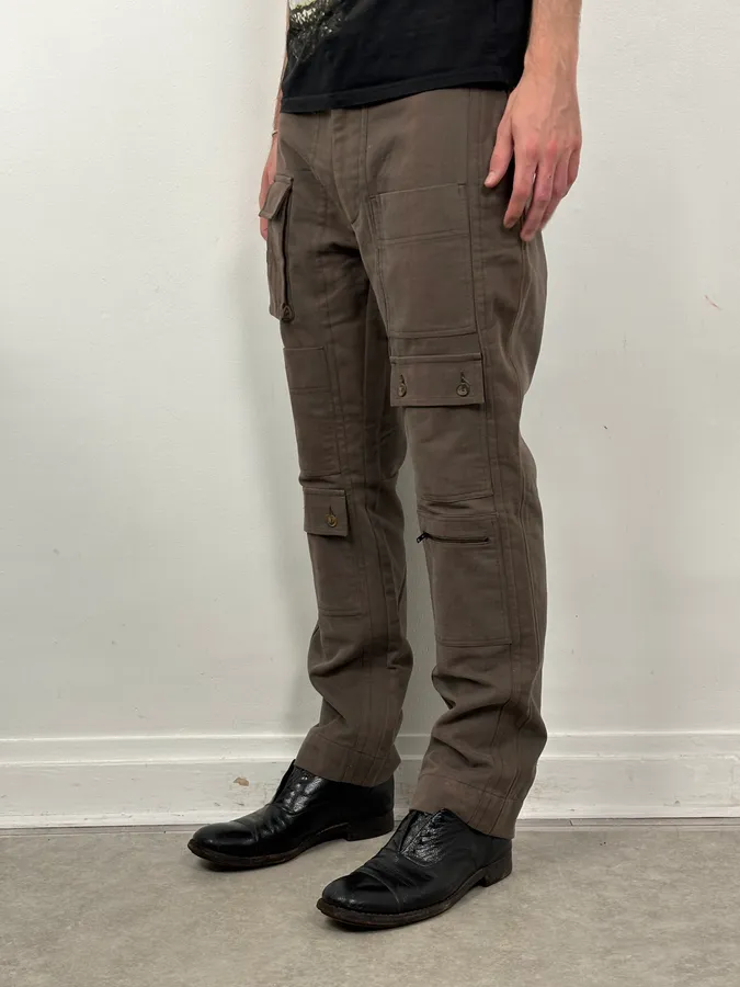 SS2008 Dolce & Gabbana Brown Archive Utility Cargo Pants - Image 2
