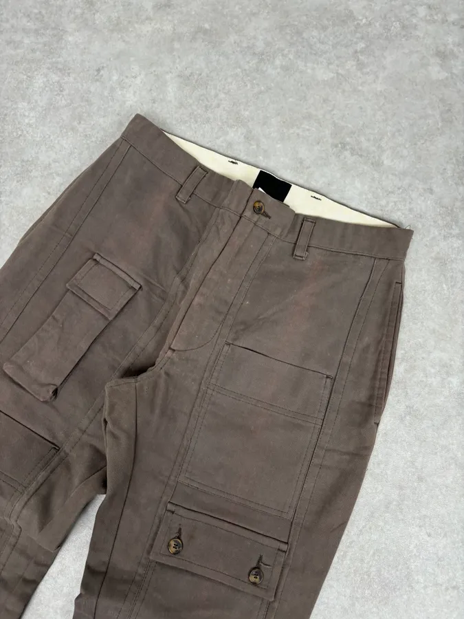 SS2008 Dolce & Gabbana Brown Archive Utility Cargo Pants - Image 9