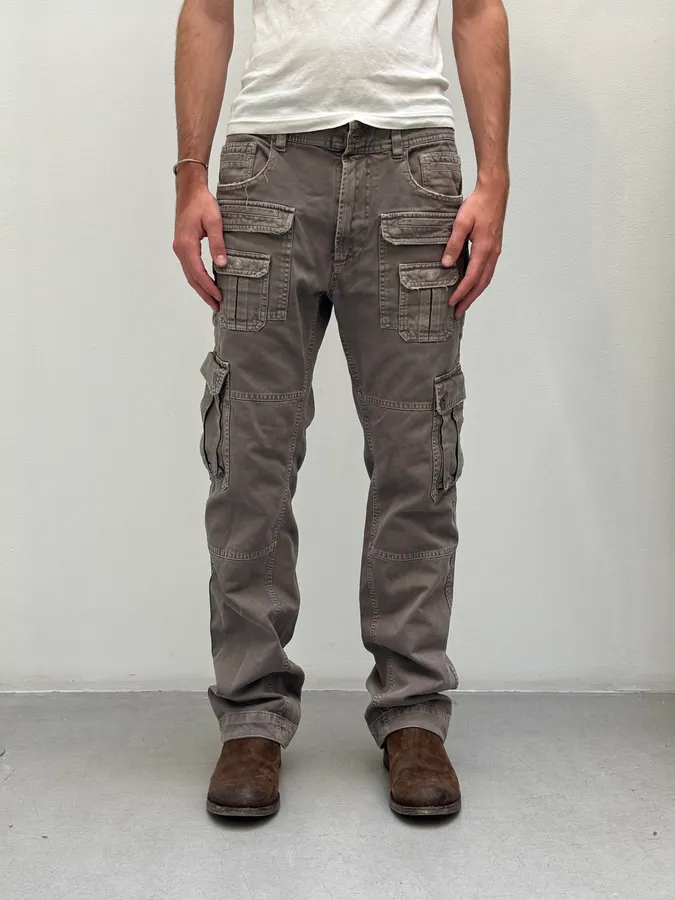 SS2008 Dolce & Gabbana Grey Multi-Pocket Cargo Pants
