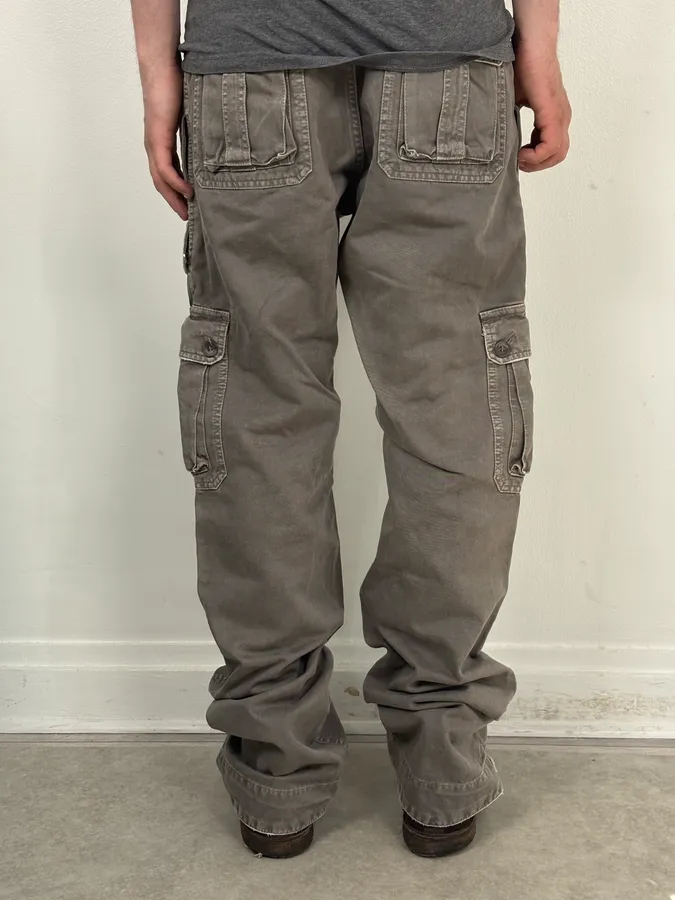SS2008 Dolce & Gabbana Grey Multipockets Cargo Pants - Image 3