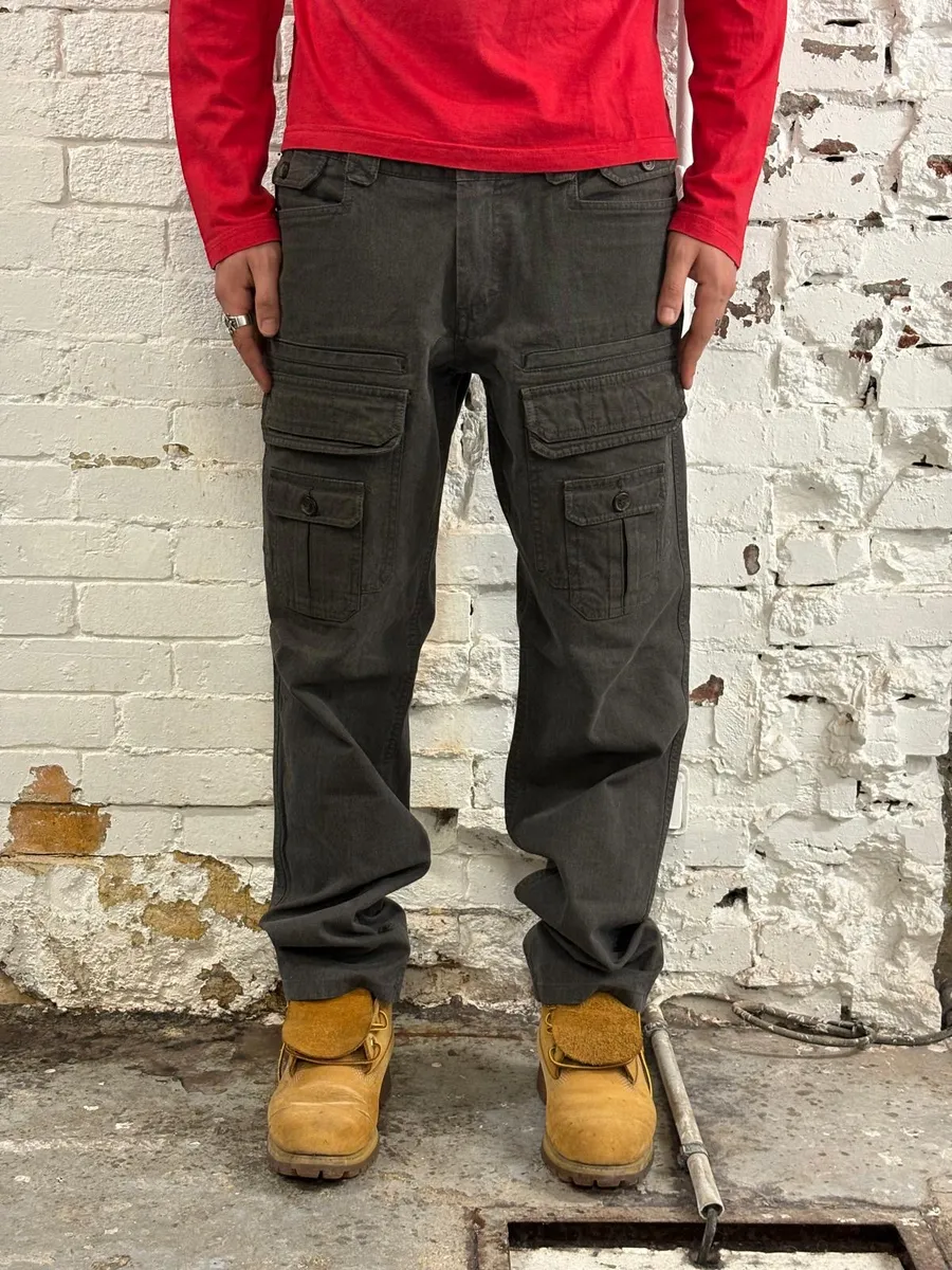 SS2008 Dolce & Gabbana Multi-Pocket Cargo Grey Pants