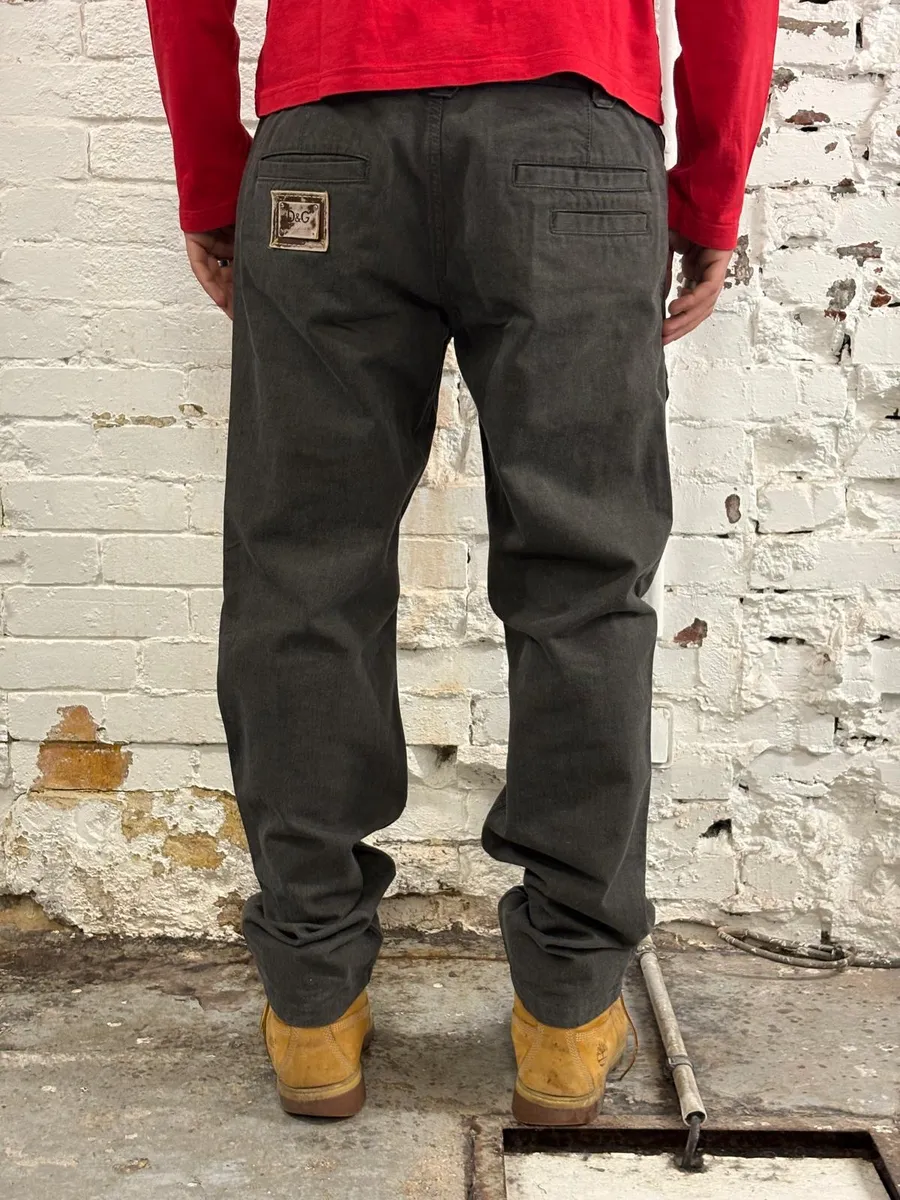 SS2008 Dolce & Gabbana Multi-Pocket Cargo Grey Pants - Image 3