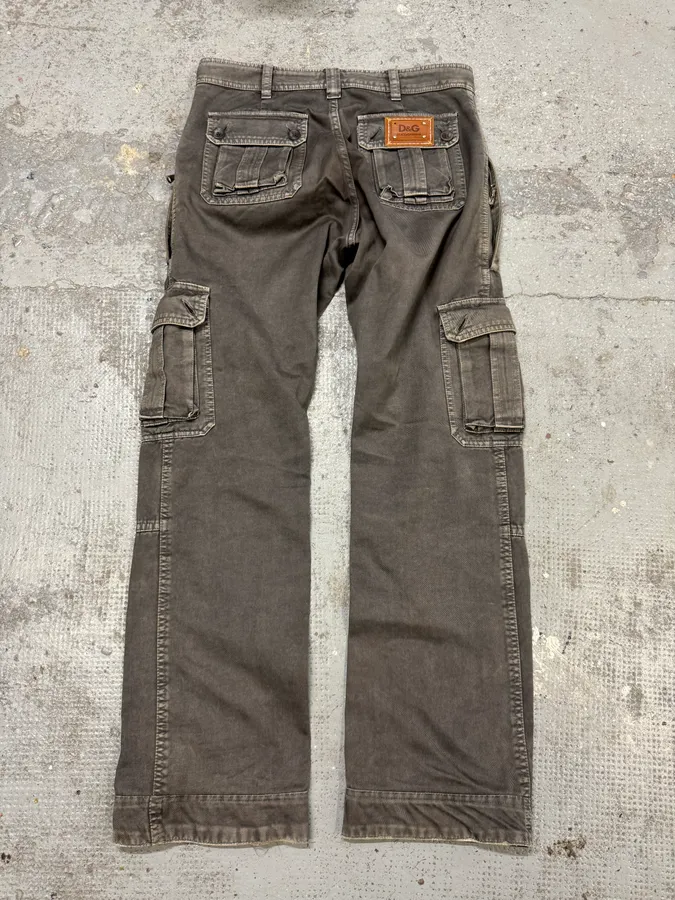 SS2008 Dolce & Gabbana Multi Pockets Grey Pants - Image 7