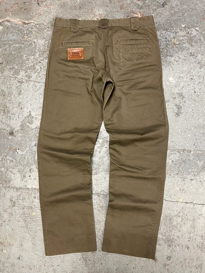 SS2008 Dolce & Gabbana Multi Pockets Olive Pants - Image 6