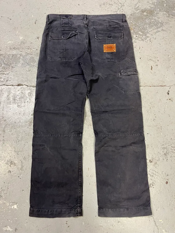 SS2008 Dolce & Gabbana Obscure Multi Pockets Cargo Pants - Image 8