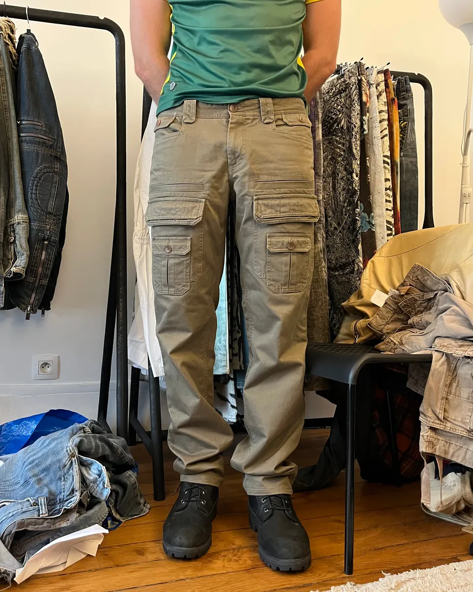 SS2008 Dolce & Gabbana Safari Luxe Olive Pants - Image 2