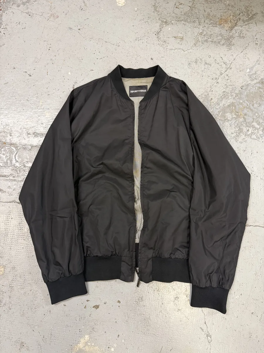 SS2008 Emporio Armani Black Minimalist Jacket - Image 8