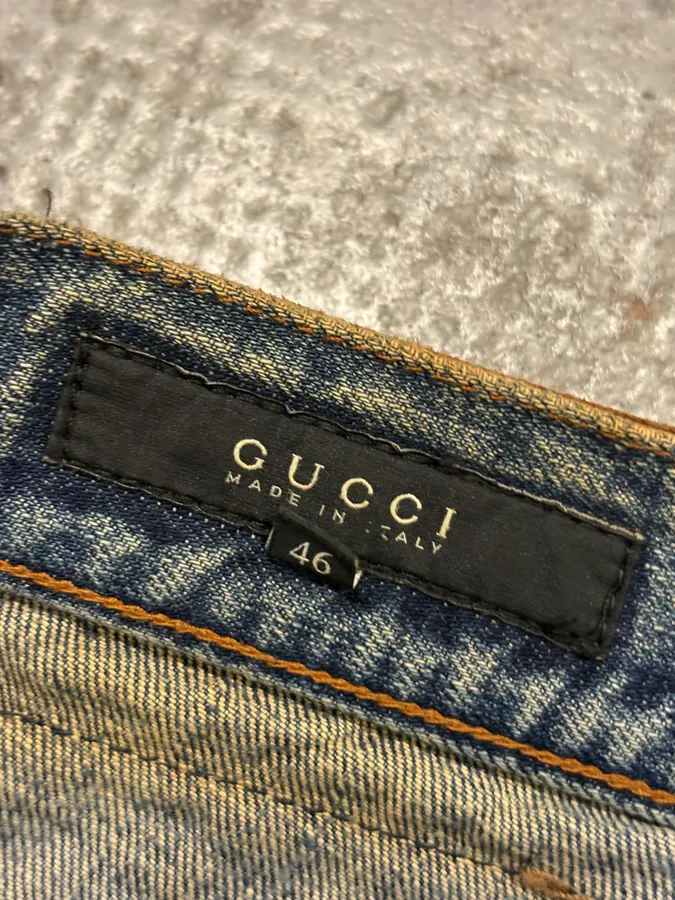 SS2008 Gucci Blue Denim Jeans By Frida Giannini - Image 11