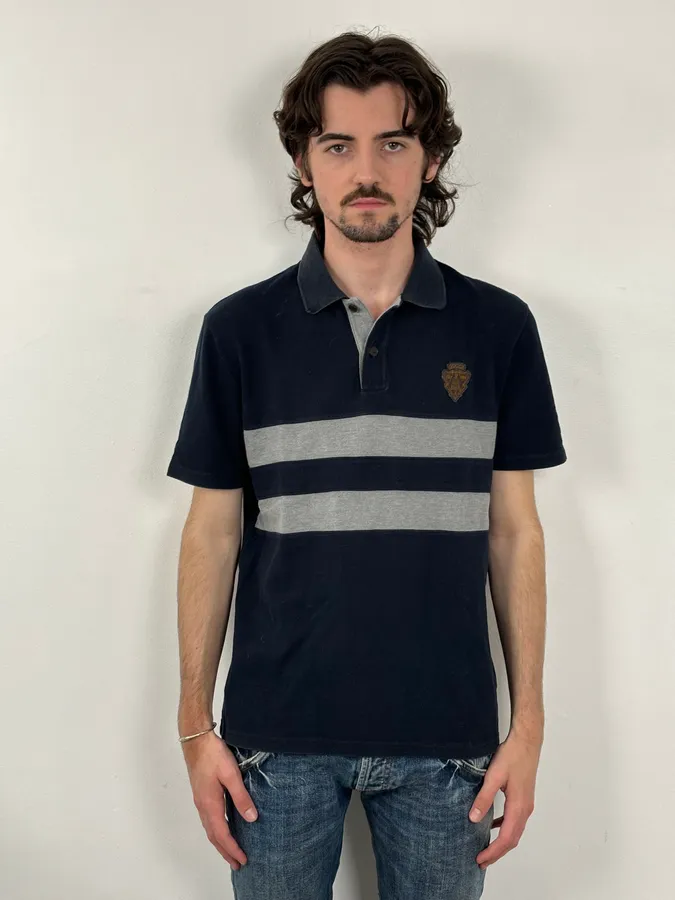 SS2008 Gucci Navy Embroidered Polo by Frida Giannini - Image 2
