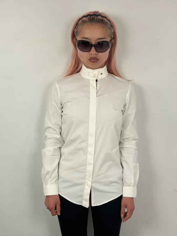 SS2008 Gucci White Web Stripe Shirt - Image 2