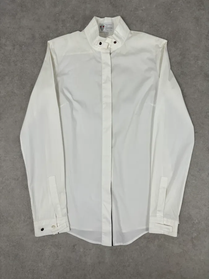 SS2008 Gucci White Web Stripe Shirt - Image 4