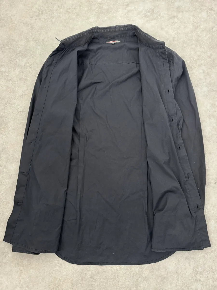 SS2008 Prada Black Minimalist Shirt - Image 8