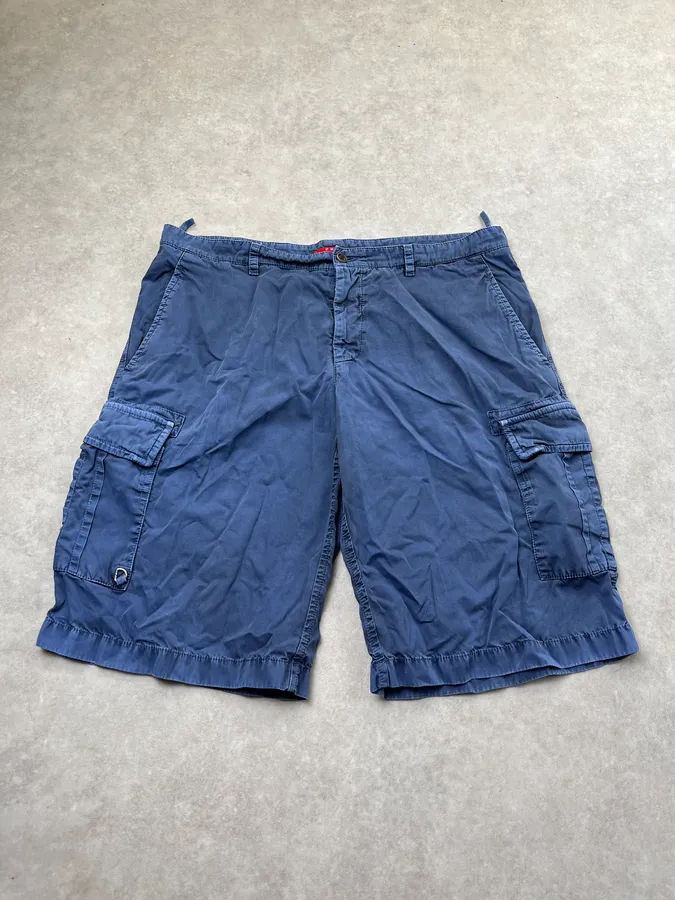 SS2008 Prada Cargo Navy Shorts - Image 4