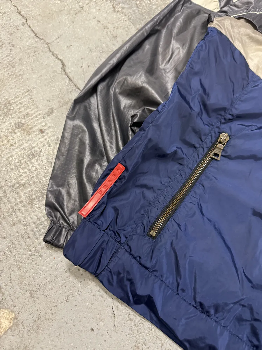 SS2008 Prada Grey & Blue Sport Linea Rossa Jacket - Image 11