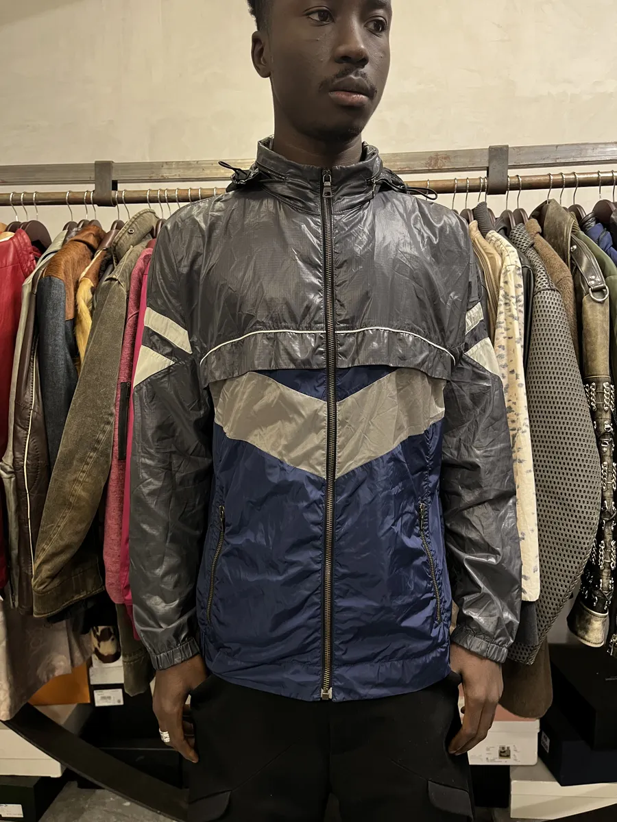 SS2008 Prada Grey & Blue Sport Linea Rossa Jacket - Image 2
