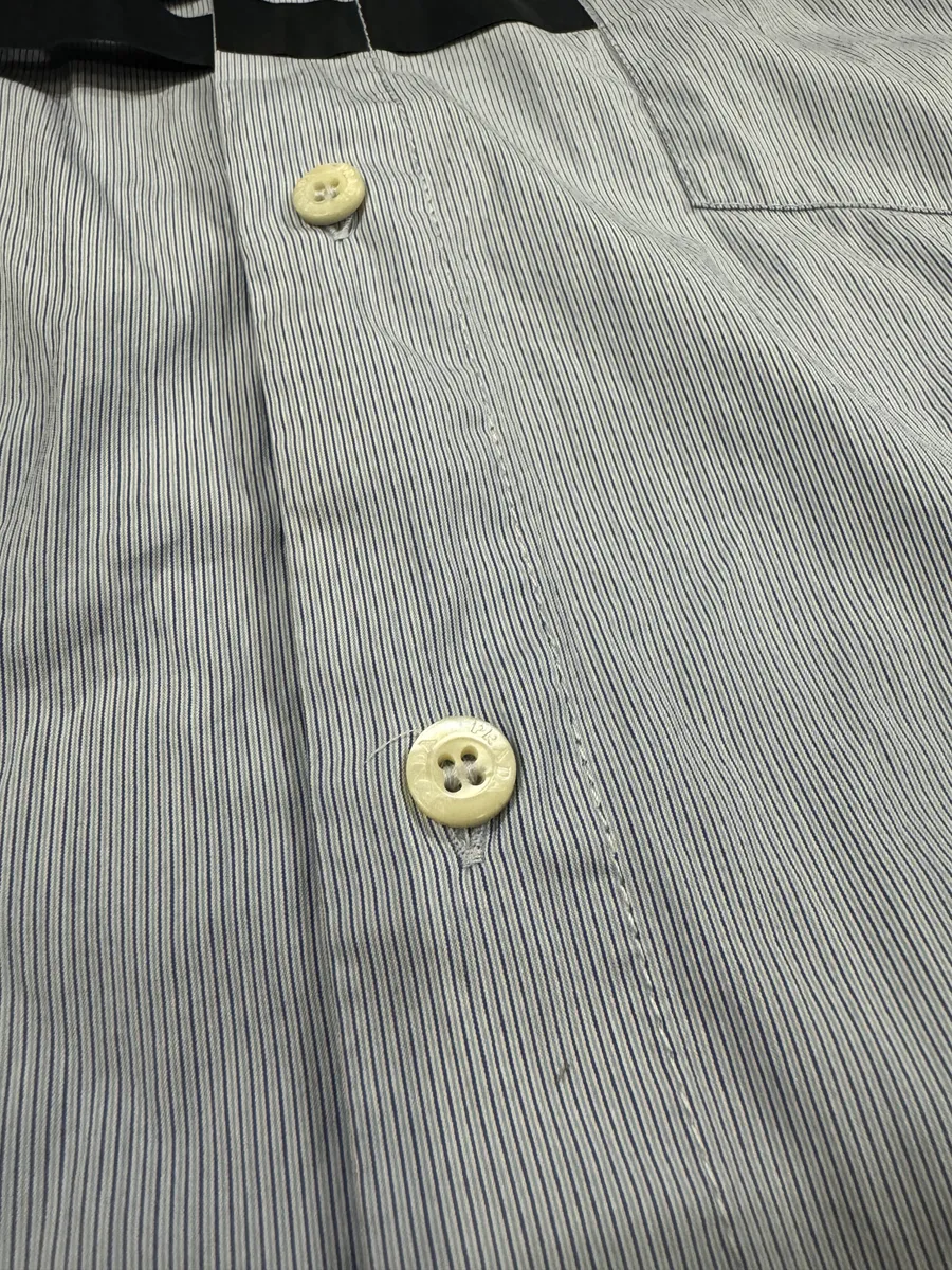 SS2008 Prada Striped Blue Shirt - Image 10