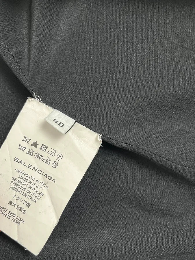 SS2009 Balenciaga Beige Wool Contrast Pocket Light Blazer Jacket - Image 9