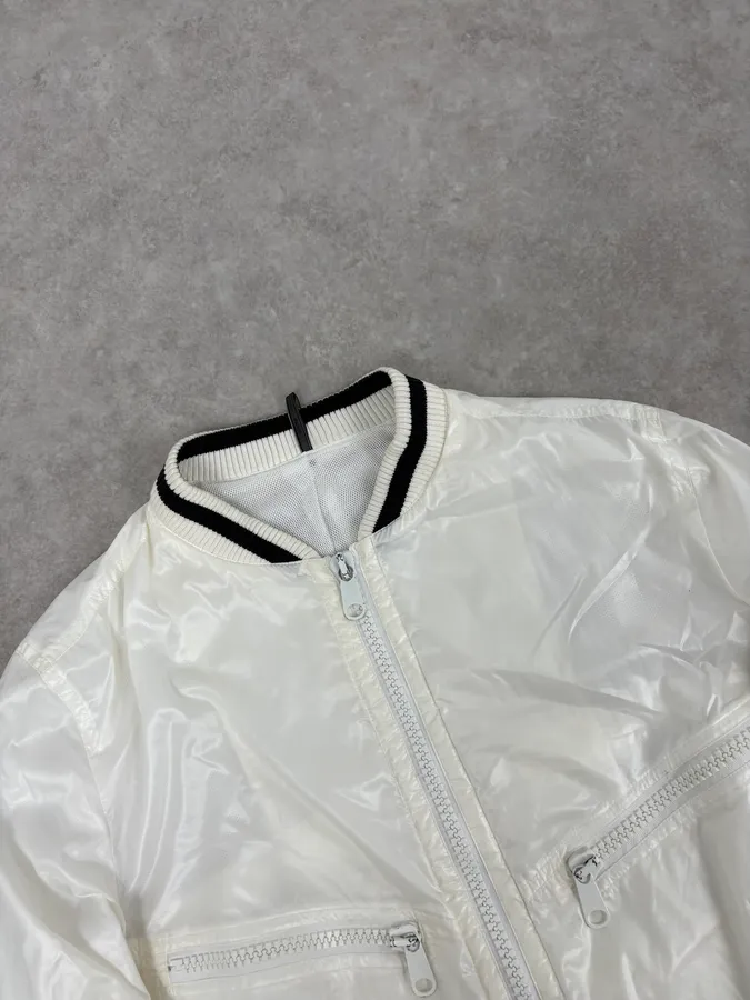 SS2009 Dior Homme Light White Bomber Jacket by Kris Van Assche - Image 4