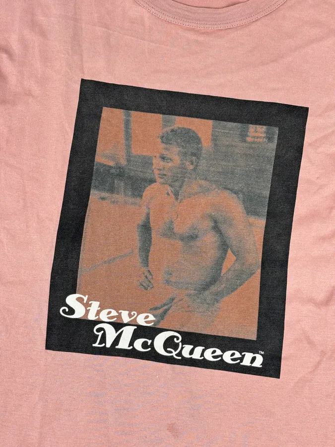 SS2009 Dolce & Gabbana Rose Cotton Steve McQueen Graphic T-Shirt - Image 8