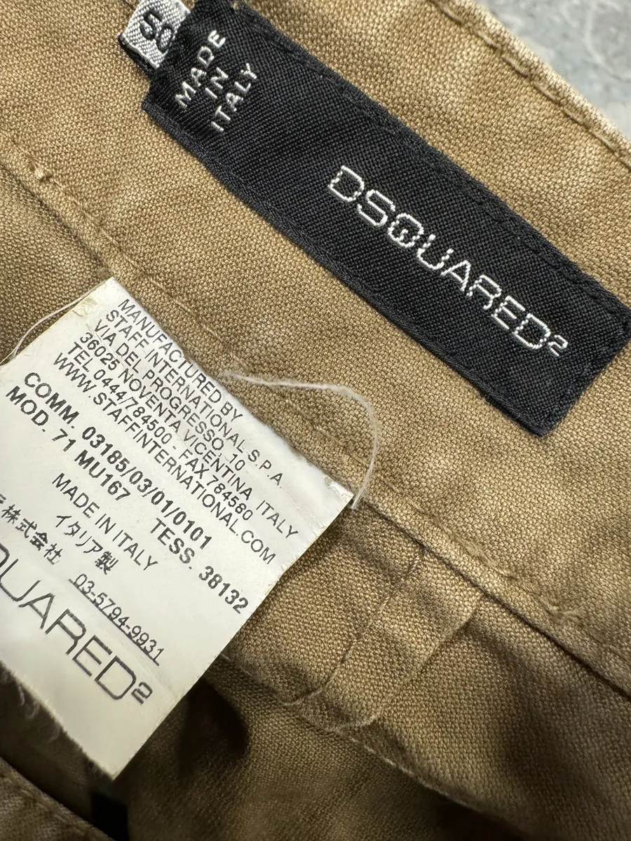 SS2009 Dsquared2 Beige Cargo Shorts - Image 6