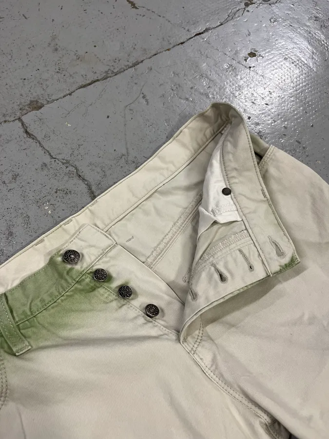 SS2009 Gucci Gradient White & Green Pants - Image 12
