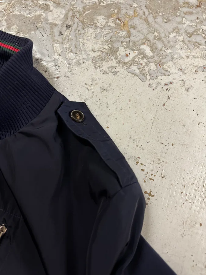 SS2009 Gucci Navy Madonna Military Nylon Jacket - Image 10