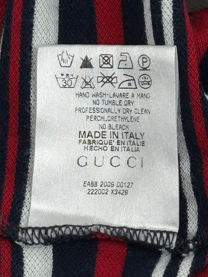 SS2009 Gucci Tricolor Striped Polo Shirt by Frida Giannini - Image 10