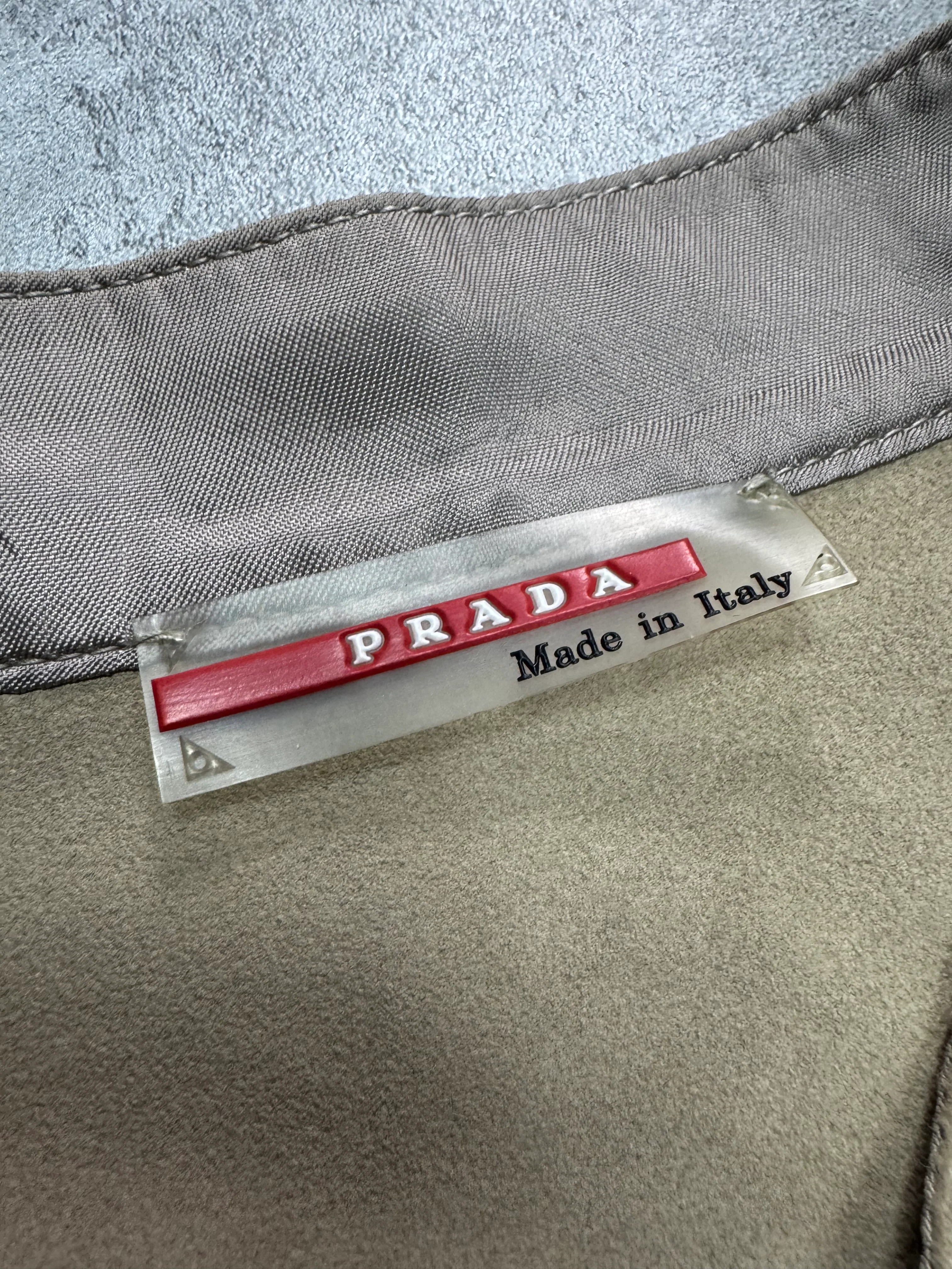 SS2009 Prada Beige Suede Leather Jacket - Image 11