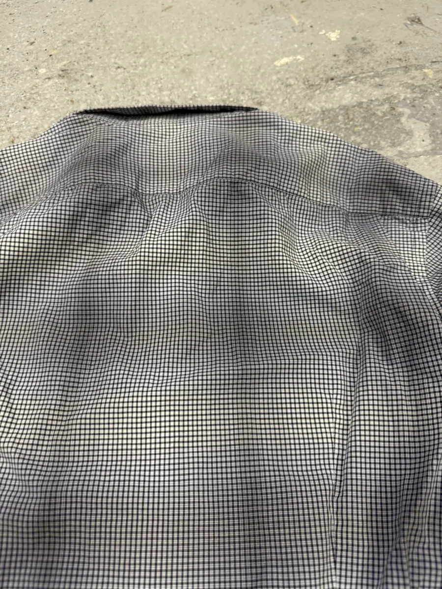 SS2009 Prada Grey Checked Gradient Shirt - Image 6