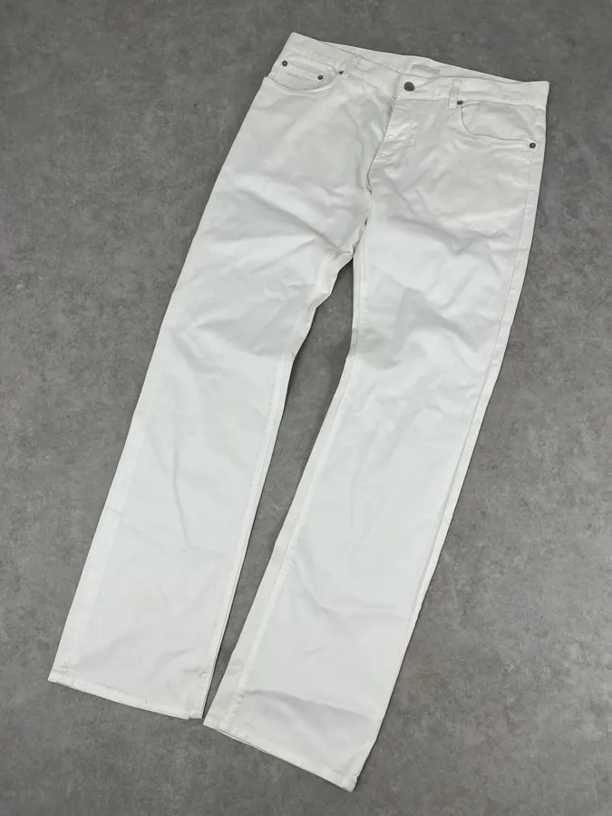 SS2009 Prada White Classic Denim Jeans - Image 5