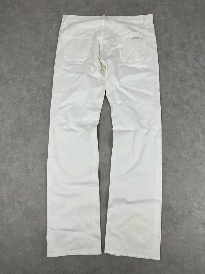 SS2009 Prada White Classic Denim Jeans - Image 7