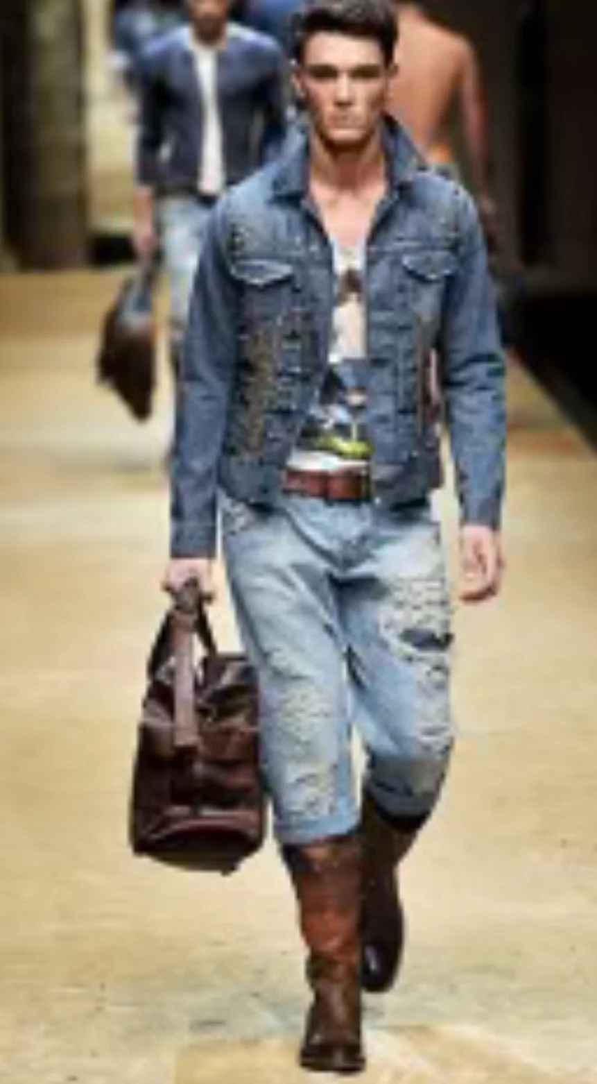 SS2010 Dolce & Gabbana Sophisticated Dazzling Denim Jacket - Image 3