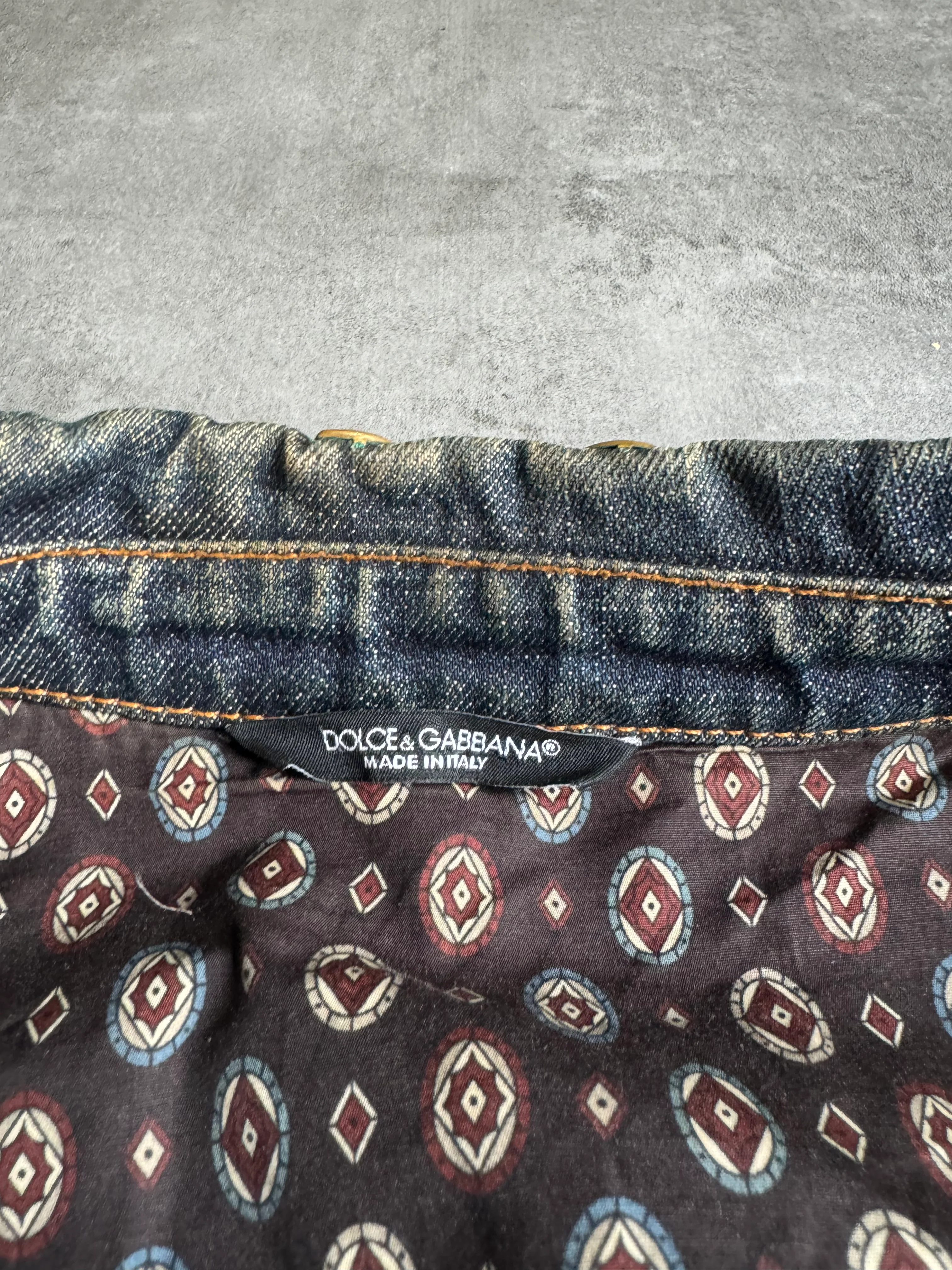 SS2010 Dolce & Gabbana Sophisticated Dazzling Denim Jacket - Image 7