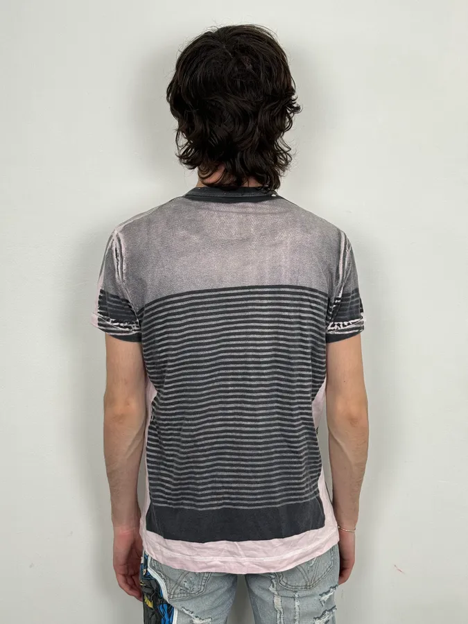 SS2010 Dolce & Gabbana Trompe L’Oeil Stripes Polo T-Shirt - Image 3