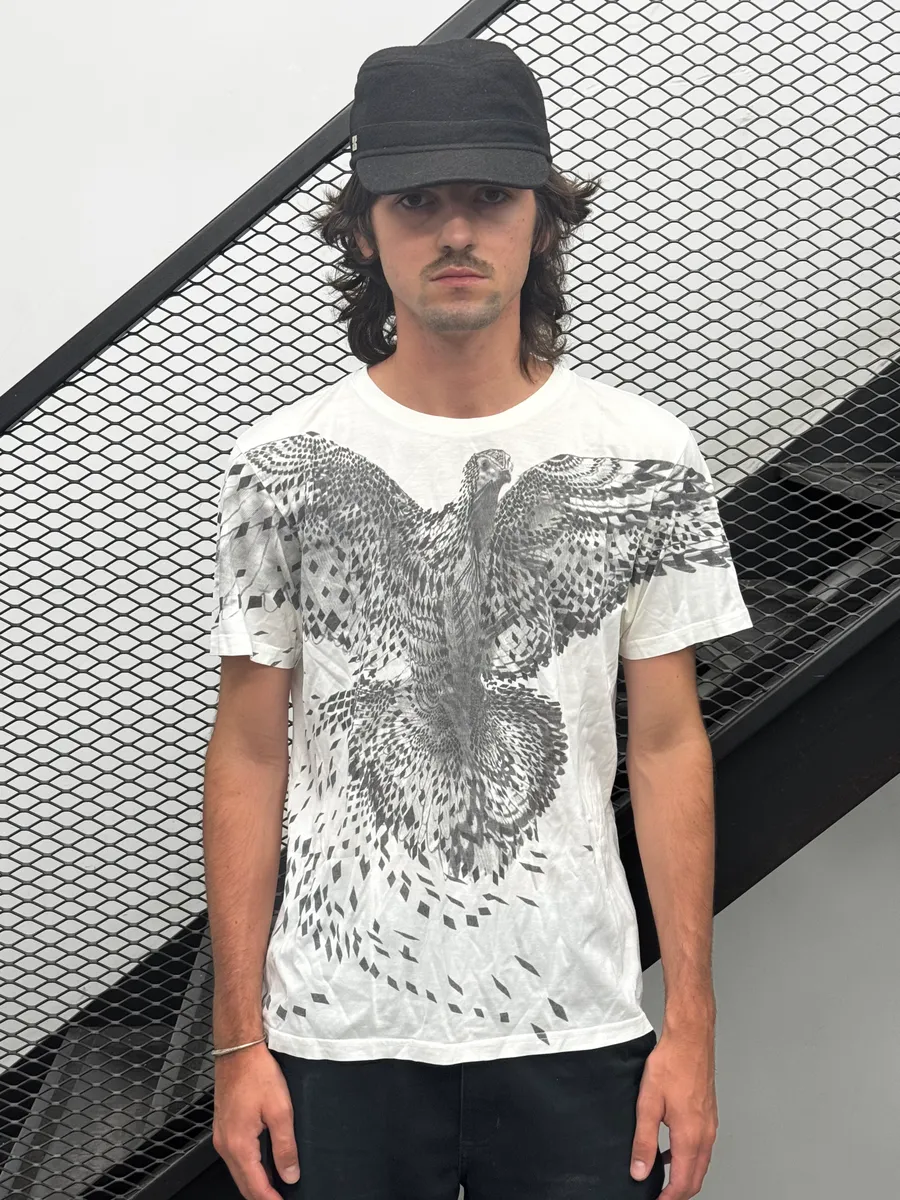 SS2010 Givenchy Eagle White T-Shirt - Image 2