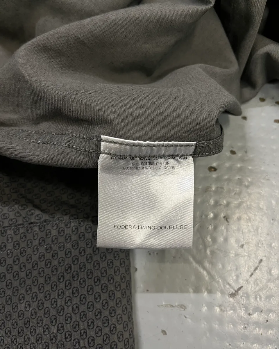SS2010 Gucci Grey Monogram Slim Shirt by Frida Giannini - Image 11