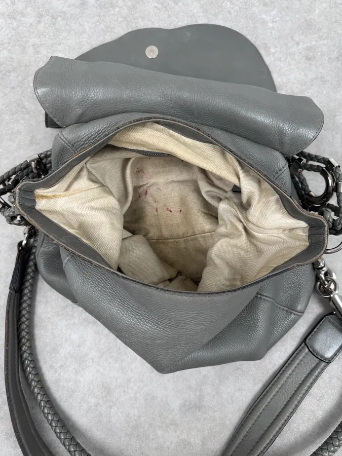 SS2010 Gucci Runway Techno Horsebit Grey Leather Hobo Bag by Frida Giannini - Image 16