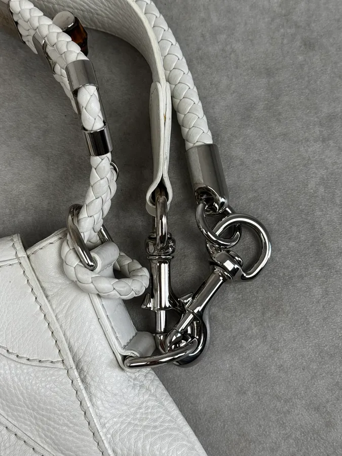 SS2010 Gucci White Techno Horsebit Shoulder Bag by Frida Giannini - Image 12