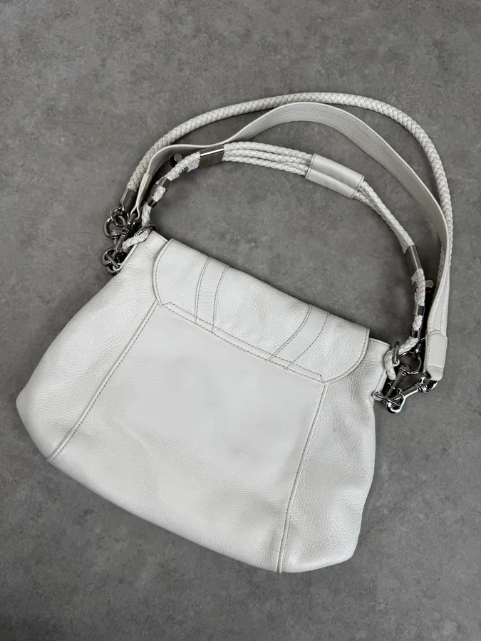 SS2010 Gucci White Techno Horsebit Shoulder Bag by Frida Giannini - Image 7