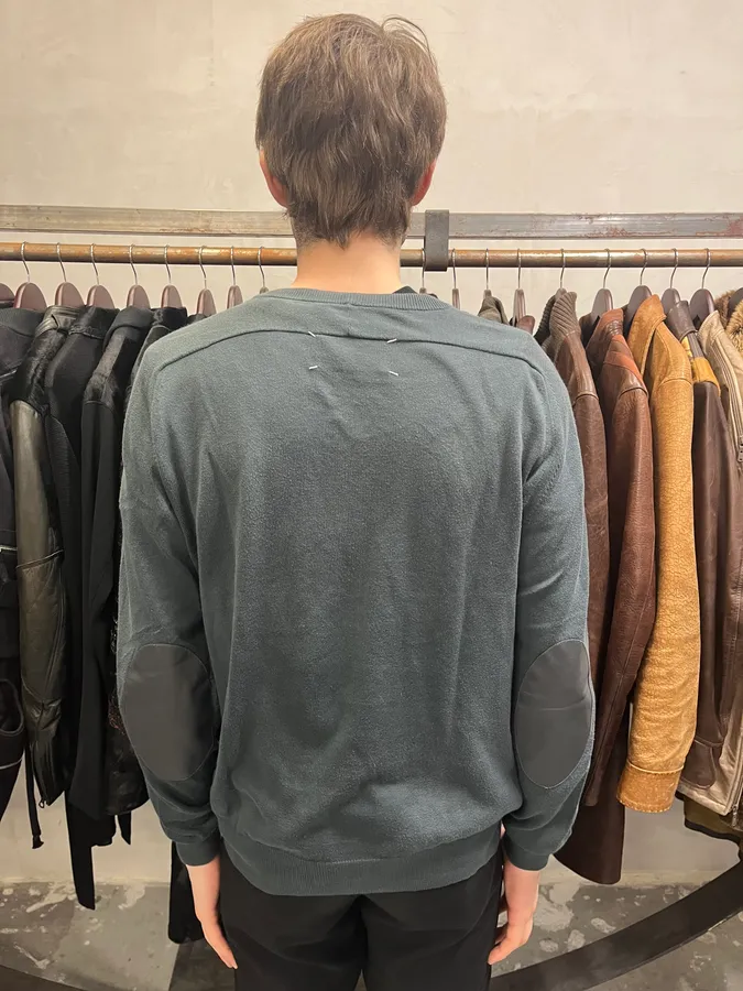 SS2010 Maison Margiela Blue Signature Sweater - Image 3