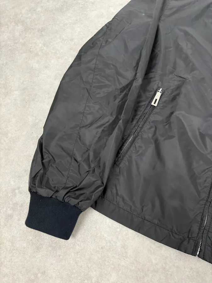SS2010 Prada Black Nylon Multi Zips Bomber Jacket - Image 8