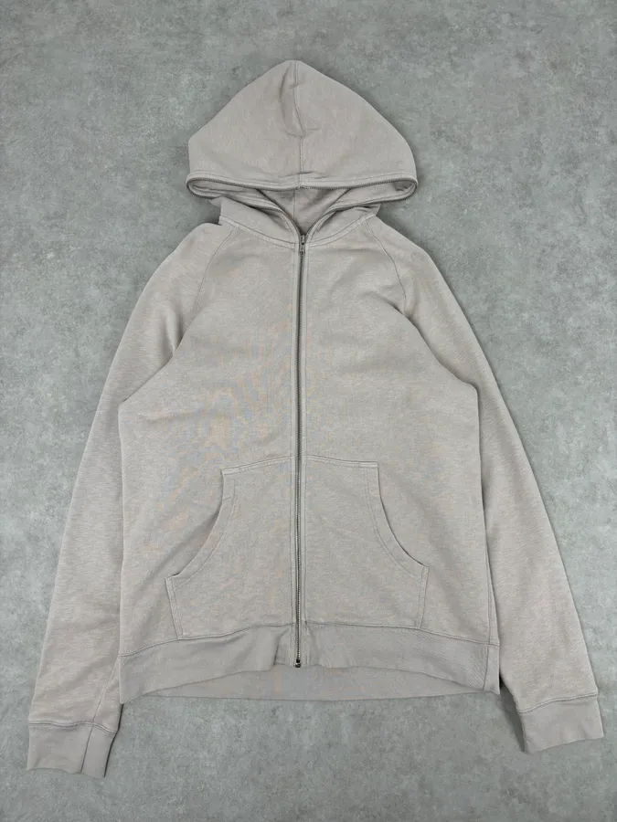 SS2011 Acne Studios Beige Full-Zip Hoodie - Image 3
