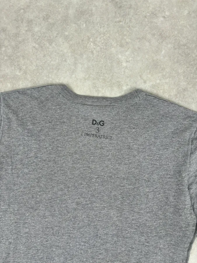 SS2011 Dolce & Gabbana Grey Naomi Campbell Photo T-Shirt - Image 6
