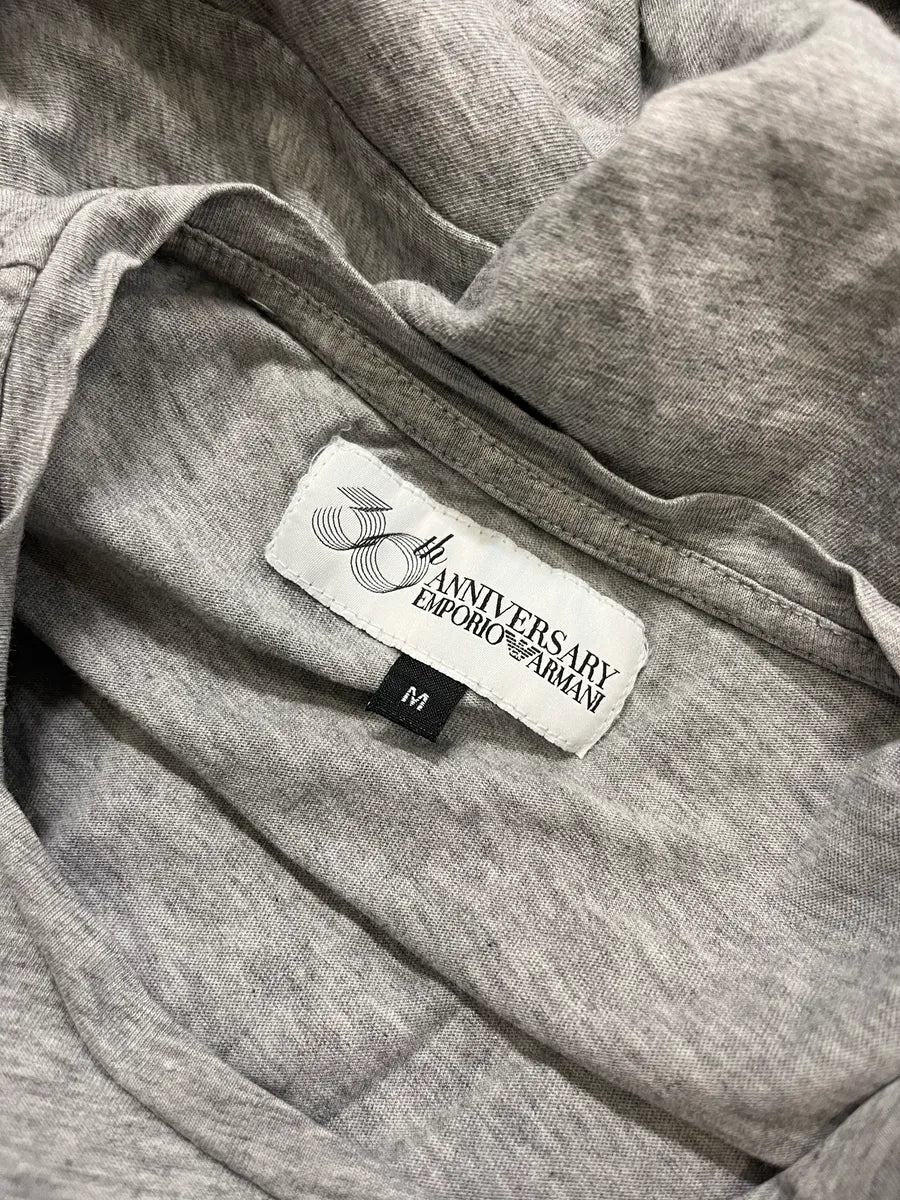 SS2011 Emporio Armani 30th Anniversary NY Workers Grey T-Shirt - Image 8