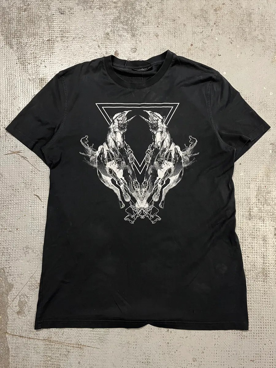 SS2011 Givenchy Black Monster Triangle T-Shirt by Riccardo Tisci