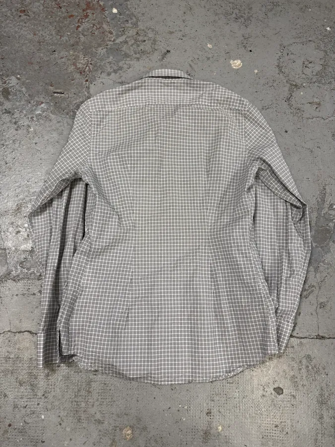 SS2011 Prada Grey Checkered Shirt - Image 4