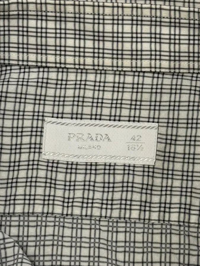 SS2011 Prada Grey Checkered Shirt - Image 7
