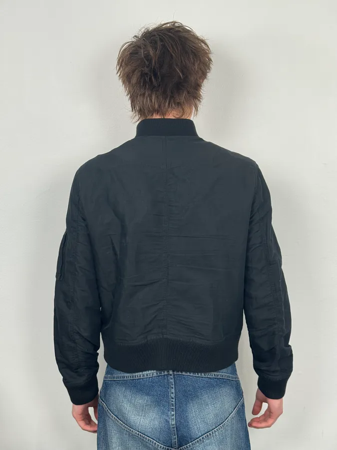 SS2012 Acne Studios Black Constitution Linen Jacket - Image 3
