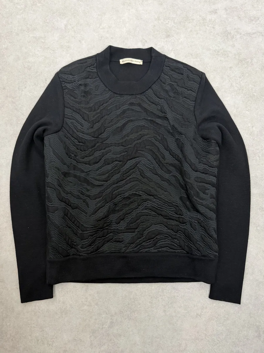 SS2012 Balenciaga Black Contemporary Distressed Sweater