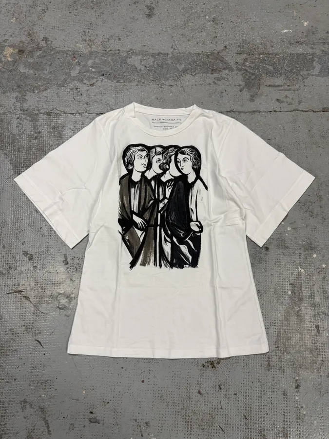SS2012 Balenciaga White Contemporary T-Shirt